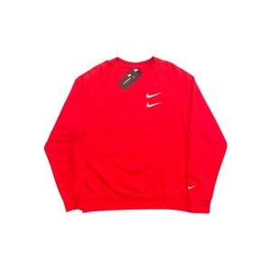 Nike Red Double Swoosh Goddess Of Victory Sweatshirt Mens Size Large NWT